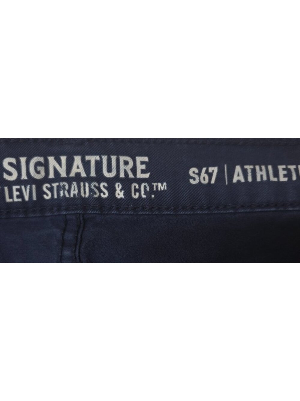 Signature Levi Strauss S67 Mens 40X30 Blue Stretch Athletic Fit Pants Jeans - Picture 12 of 14